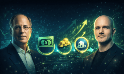 BlackRock CEO Larry Fink and Coinbase CEO Brian Armstrong